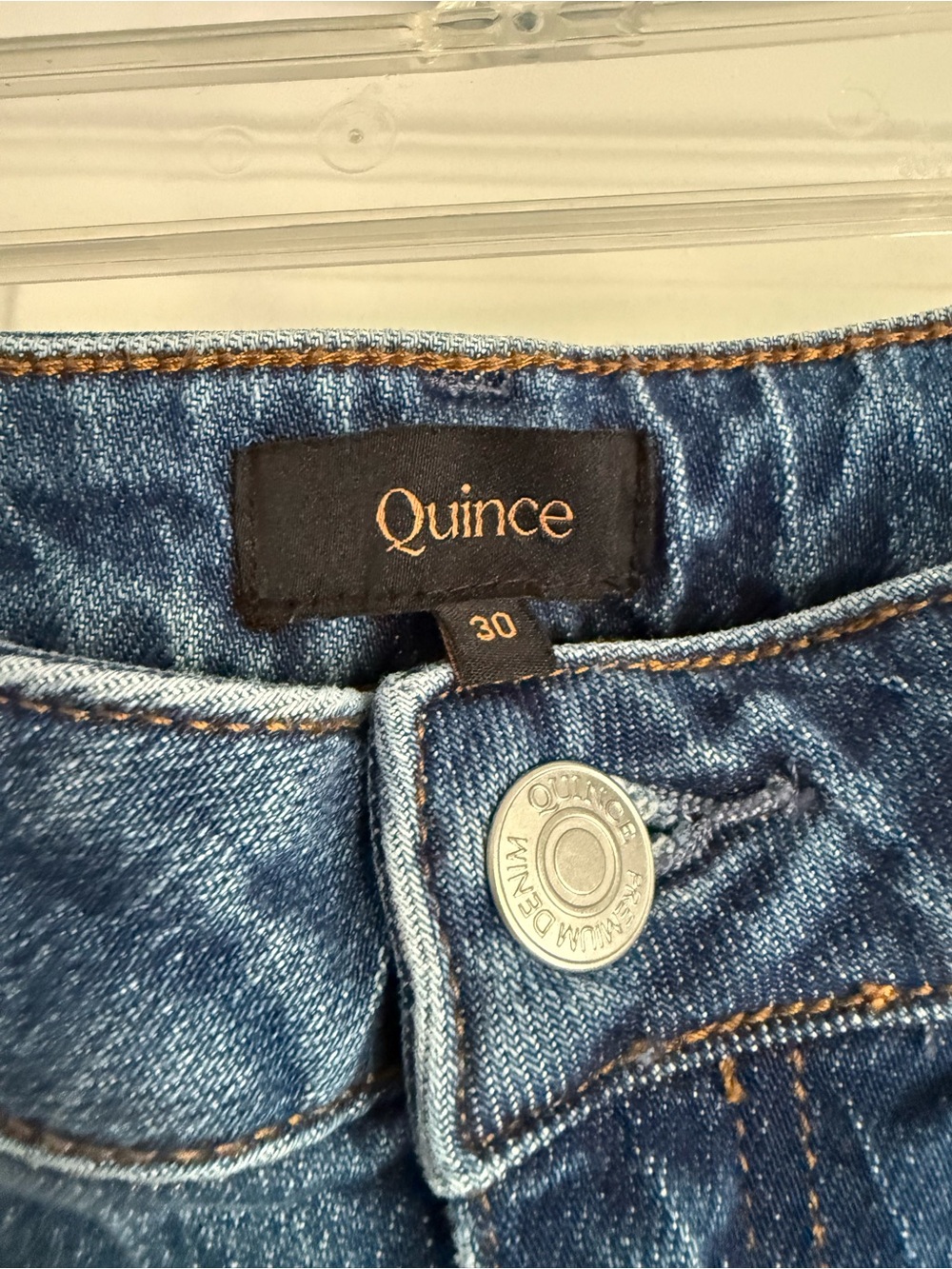Quince Bella Stretch Wide Leg Jean Atlantic Blue 28" Inseam - Size 30 - Picture 5 of 11